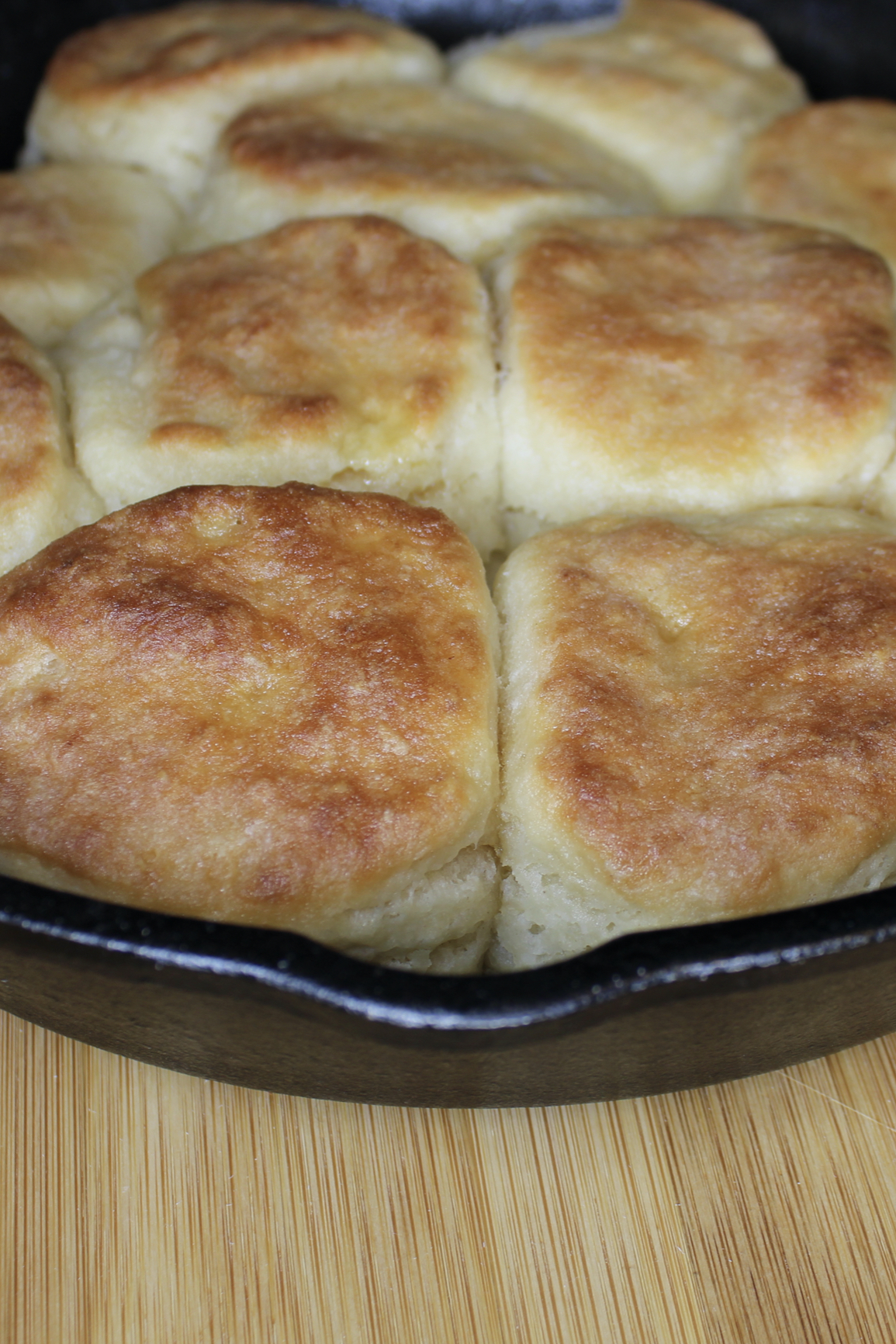 Cast Iron Skillet Biscuits with Honey Butter