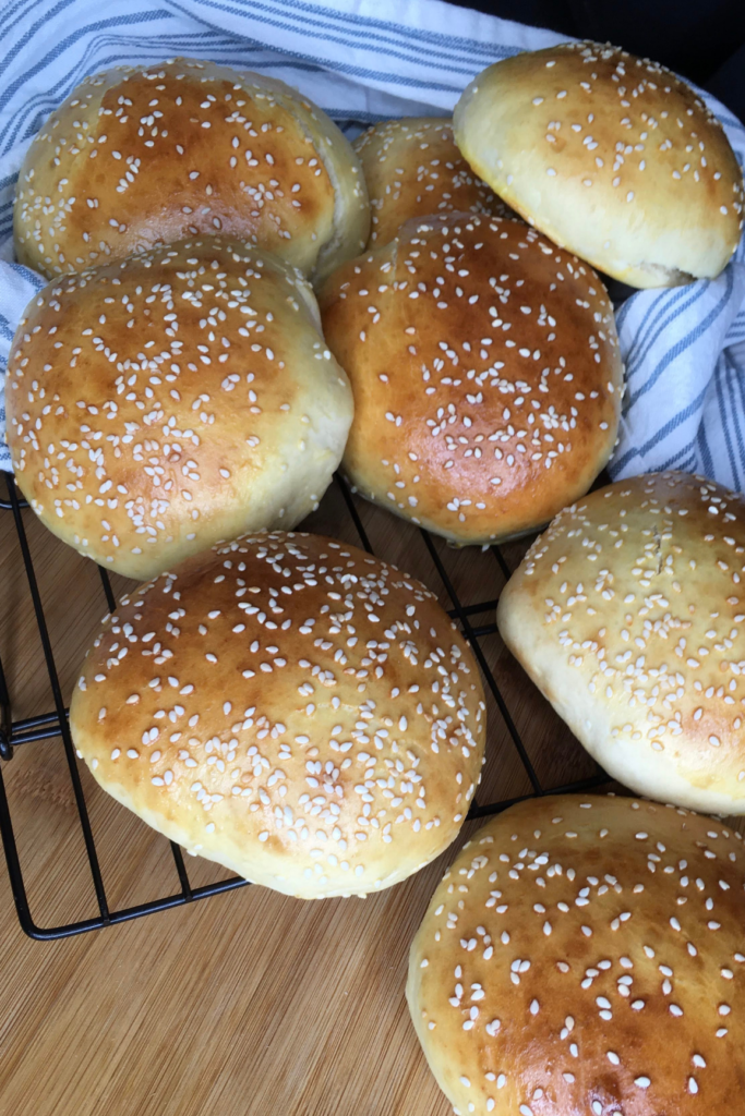 homemade hamburger buns